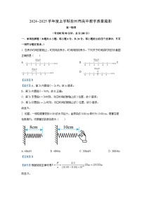 福建省泉州市2024-2025学年高一(上)1月期末考试物理试卷（解析版）