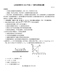 山东省菏泽市2025年高三下学期高考一模考试物理试题（含答案）