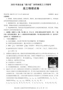 2025年湖北新八校高三下学期2月物理试题及答案
