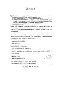 河南省九师联盟2024-2025学年高三下学期2月开学联考物理试题（图片版）