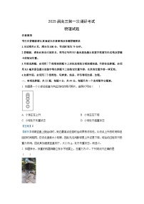 江苏省连云港市2024-2025学年高三上学期一模物理试题（解析版）