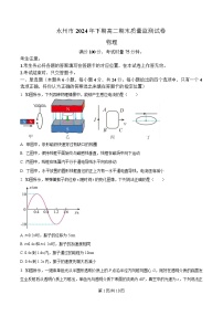 2025永州高二上学期期末质量监测物理试卷含答案