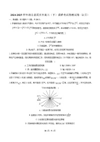 湖北省武汉市2024-2025学年高三下学期（2月）调研考试物理试题（Word版附解析）