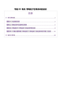 专题09 电场 带电粒子在电场中的运动（练习）-高考物理二轮复习讲练测（新高考通用）