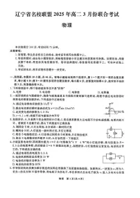 辽宁名校联盟2024-2025学年高二下学期3月联考物理试题+答案