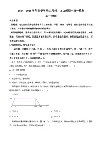 云南省红河州、文山州2024-2025学高一上学期1月期末统一检测物理试题（原卷版+解析版）
