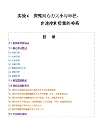 实验6 探究向心力大小与半径、角速度和质量的关系-2025年高考物理必考实验重难点突破讲练（全国通用）