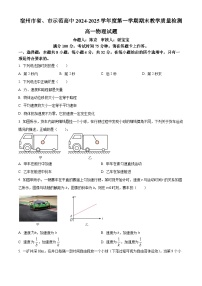 安徽省宿州市2024-2025学年高三上学期期末考试物理试题（Word版附答案）
