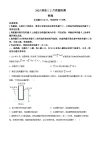 河南省部分学校2024-2025学年高三下学期2月质量检测物理试卷（原卷版+解析版）