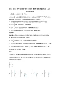 2024~2025学年安徽省智学大联考·皖中名校联盟高二上学期期末联考物理试卷（解析版）