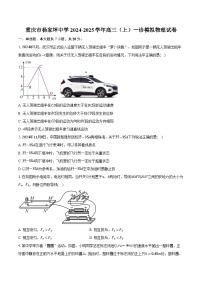 重庆市杨家坪中学2024-2025学年高三（上）一诊模拟物理试卷【含解析】