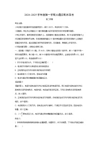 2024~2025学年青海省西宁市大通县高二上学期期末联考物理试卷（解析版）