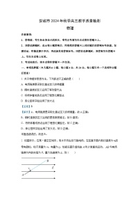 2024~2025学年湖南省娄底市高三上学期1月期末物理试卷（解析版）
