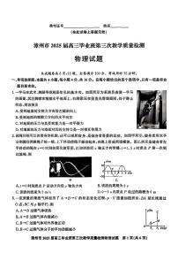 2025届福建省漳州市高三下学期高考第三次模拟考试 物理试卷（含答案）
