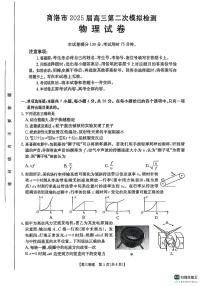 陕西省商洛市2025届高三第二次模拟考试 物理（含答案）