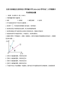 北京市西城区北京师范大学附属中学2024-2025学年高二上学期期中考试物理试题-普通用卷