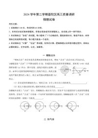 【2025届上海高三物理二模】2025届上海市普陀区高三物理二模试卷与答案