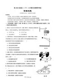 2025届重庆西南大学附属中学高三下学期3月诊断物理试卷+答案