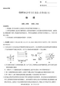 湖南省长沙市雅礼中学2024-2025学年高三下学期月考卷（七）物理（含答案）