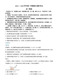 河南省开封市2024-2025学年高二上学期期末考试物理试题（Word版附解析）