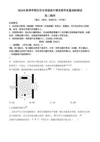 广西壮族自治区百色市2024-2025学年高二上学期1月期末物理试题（含答案）