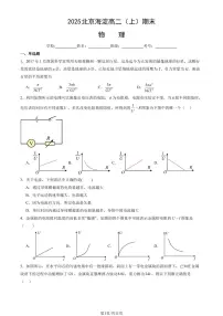 2025 北京海淀高二（上）期末物理（教师版）试卷