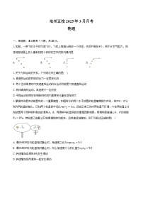 河北省沧州市五校2024-2025学年高一下学期3月联考物理试题（Word版附答案）