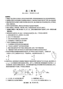 2024届安徽省鼎尖联盟高三5月联考试卷-物理（含答案）