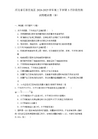 河北省石家庄地区2024-2025学年高二下学期3月阶段性测试 物理试卷（B）（含解析）