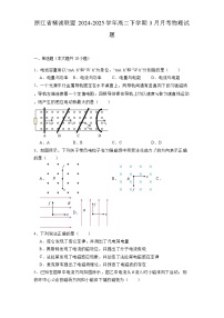 浙江省精诚联盟2024-2025学年高二下学期3月月考  物理试题（含解析）