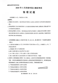 2025届山东省济南市高三一模模拟考试 物理试题+答案
