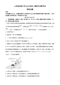 2025届山东省实验中学高三下学期第四次诊断考试物理试卷（原卷版+解析版）