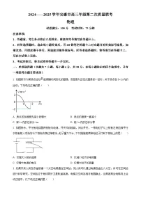 2025届陕西省安康市高三下学期二模物理试题（原卷版+解析版）