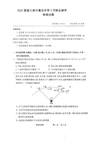 全国部分重点中学T8联考2025届高三高考模拟第二次模拟-物理试题+答案