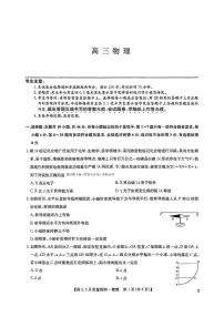 2025年九师联盟高三下学期3月物理试题及答案