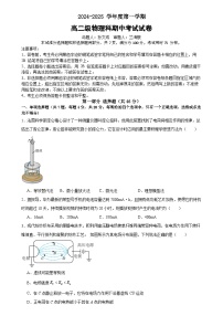 广东省广州市执信中学2024-2025学年高二上学期期中考物理试卷