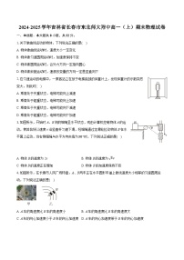 吉林省长春市东北师范大学附属中学2024-2025学年高一上学期期末考试物理试题