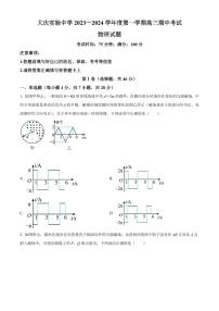 2024届黑龙江省大庆实验中学高三上学期期中考试(11月)-物理试题（含答案）