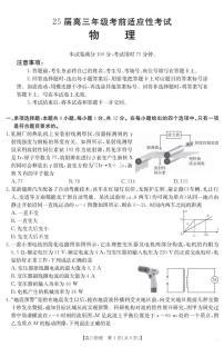 物理丨安徽省六安市市区2025届高三下学期3月考前适应性考试物理试卷及答案