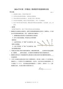 2025届上海市长宁区高三一模教学质量调研物理试题+答案