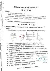 2025届陕西省咸阳高三二模物理试题（含答案）