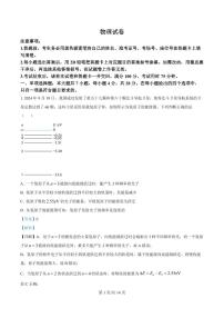 云南省云师大附中2025届高三下学期3月高考适应性月考卷（八）物理试题（含答案）