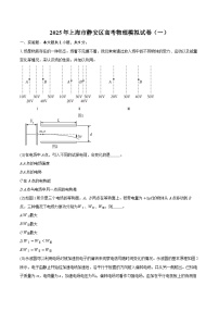 2025年上海市静安区高考物理模拟试卷（一）(含详细答案解析)