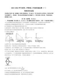 2024届天津市南开区高三下学期一模-物理试卷（含答案）