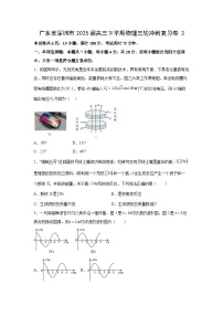 广东省深圳市2025届高三下学期三轮冲刺复习卷2物理试卷（解析版）