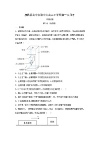 山东省滨州市惠民县2023-2024学年高二下学期3月月考物理试卷