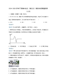 2025届广西柳州高三下学期第三次高考模拟考试物理试卷（解析版）