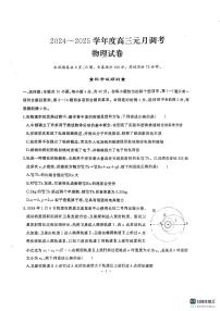 湖北省武汉市江岸区2024-2025学年高三上学期1月期末物理试卷（含答案）