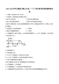 安徽省马鞍山市2023-2024学年高二下学期期末教学质量检测物理试卷
