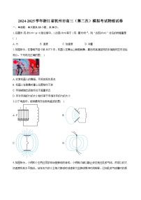 2024-2025学年浙江省杭州市高三（第二次）模拟考试物理试卷（含详细答案解析）
